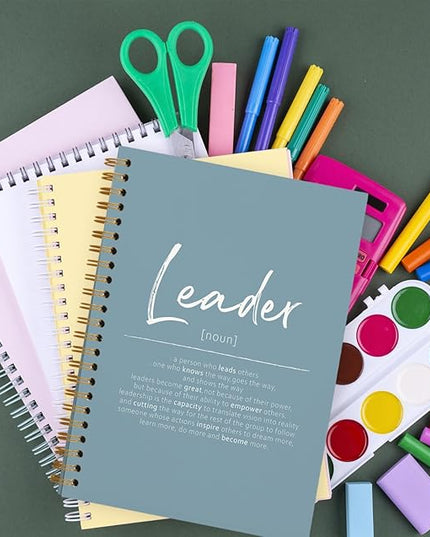 OXW Blue Meeting Notebooks for Work, Leadership Gifts Office Work Notebook Journal for Writing Note Taking, Thank You Gifts for Women Men Leader Mentor Boss Manager Principal, 5.5"x8.3"