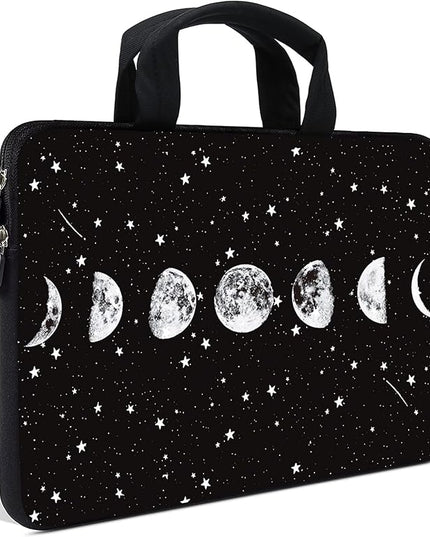 AMARY Laptop Sleeves 11.6" 12" Laptop Handle Bag Neoprene Notebook Carrying Pouch Chromebook Sleeves case Ultrabook Case Tablet Cover Fit Apple MacBook Air HP DELL Lenovo Asus for Men Women (Moon)