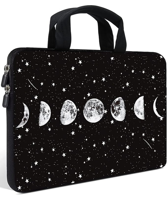 AMARY Laptop Sleeves 11.6" 12" Laptop Handle Bag Neoprene Notebook Carrying Pouch Chromebook Sleeves case Ultrabook Case Tablet Cover Fit Apple MacBook Air HP DELL Lenovo Asus for Men Women (Moon)