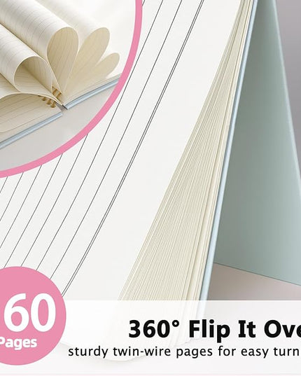 LIANHW Coquette Pink Bow Beach Seashell Notebook, Preppy Coastal Ocean Notebooks for Note Taking, Ocean Conch Journal, Aesthetic Beachy Journals for Writing, Gifts for Beach Lovers, 5.5x8.3 Inch