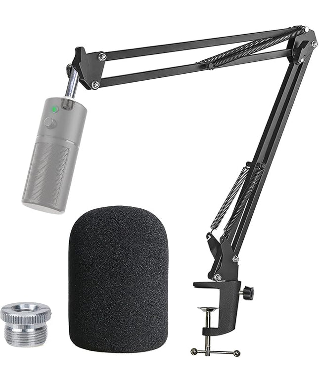 Razer Seiren X Boom Arm with Pop Filter - Mic Stand with Foam Cover Windscreen for Razer Seiren X Streaming Microphone by YOUSHARES