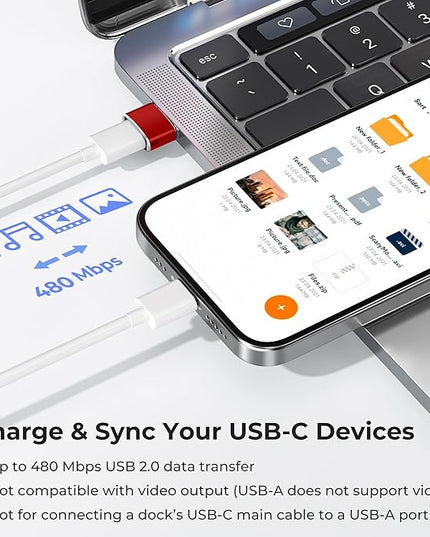 Basesailor USB to USB C Adapter 3 Pack,Type C Female to USB A Male Charger Cable Converter for Apple Watch Ultra iWatch Series 8 7 SE,AirPods Pro 2, 14 13 12 11 Plus Max,iPad 9 10 Air 4 5 Mini 6
