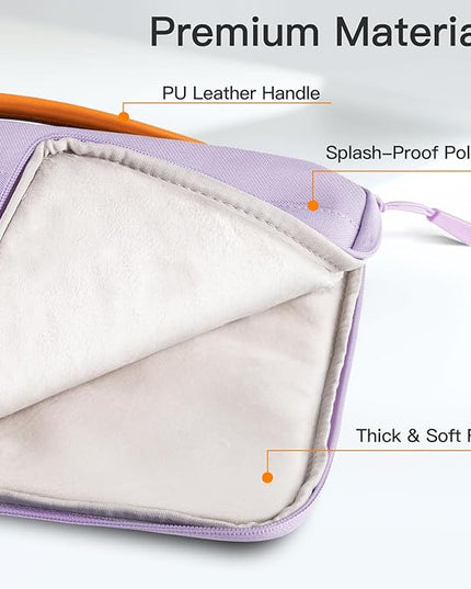 JETech Laptop Sleeve for 13-14Inch MacBook Air/Pro (M5/M4/M3/M2/M1,2020-2025), Waterproof Bag with Portable Handle and Pocket