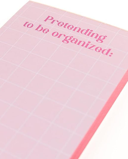 Graphique Pretend Magnetic Notepad, 100 Tear-Away Sheets for Grocery, Shopping & To-Do Lists, Writing Pad for Fridge, Kitchen, Office
