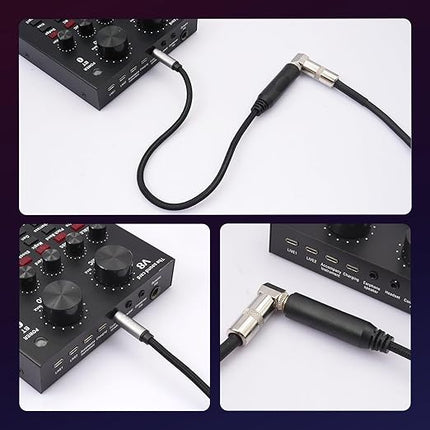SiYear 1/4" to 3.5mm Headphone Extension Cable - 6.35mm Quarter inch to1/8 Fmale Stereo Jack Audio Adapter for Amplifiers, Speaker, Guitar Amp,Home Theater, Mixing Console (0.3m/2PACK)
