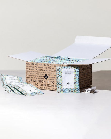 Art of Tea | Organic Jasmine Reserve (Jasmine Tea) | 50 Eco Friendly Pyramid Tea Bag Sachets