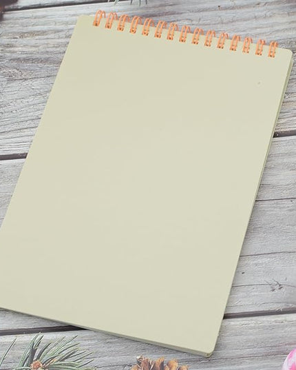 Yansanido Top Bound Spiral Notebook, 4 Pcs 4 Color A5 Size Thick Plastic Hardcover 7mm College Ruled Paper 80 Sheets (160 Pages) Journal for School and Office Supplies (4 Pcs A5)