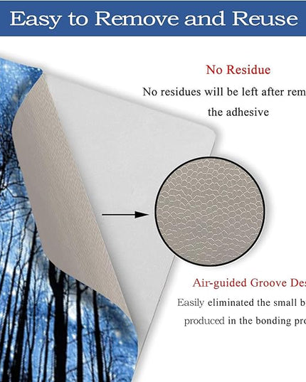 Laptop Skin Sticker Decal,12" 13" 13.3" 14" 15" 15.4" 15.6 inch Laptop Vinyl Skin Sticker Cover Art Protector Notebook PC (2 Wrist Pad Skins Included), Decorative Waterproof Removable,Galaxy Forest