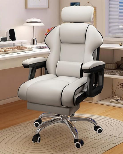 Executive Office Chair Reclining with Footrest Ergonomic Computer Desk with Lumbar Support Big and Tall Home High Back Gaming Chair for Office Home Study