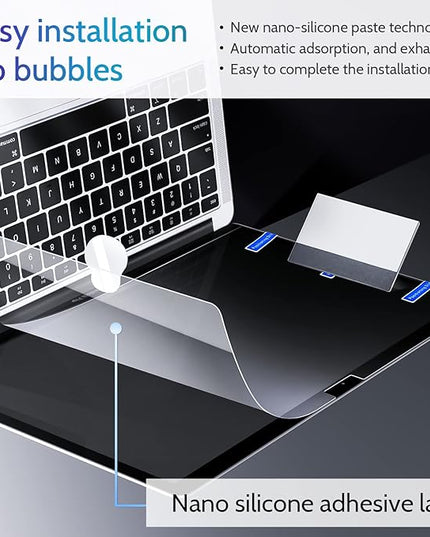 Peslv 3-Pack Anti Blue Light Screen Protector for MacBook Air 15 Inch(2023-2025, M2 M3 M4)-A2941 A3114 A3241, 15.3" Mac Laptop Glare Filter Uv Blocker Shield Cover Eye Protection Film