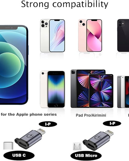USB C to Micro Adapter, USB C to Micro Adapter, Micro to USB C Adapter, USB C to USB Adapter,USB to USB C Adapter,USB C to USB B Adapter,9 Stück.