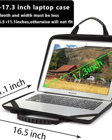 BUG 17.3 Inch Laptop Case Hard Shell, Protective Laptop Carrying Case with Stand for Heat Dissipation
