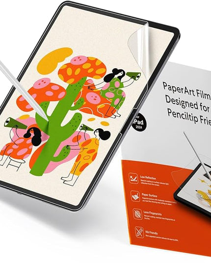 KCT 2 Pack PaperNano Screen Protector Compatible with iPad Air 13 inch (M3 2025)&(M2 2024)/ iPad Pro 13 inch M5 2025/ M4 2024, Paper Nano-Texture Film for Drawing, Anti Glare, Touch Sensitivity