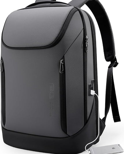 BANGE Business Smart Backpack Waterproof fit 15.6 Inch Laptop Backpack with USB Charging Port,Travel Durable Backpack