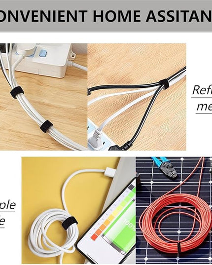 27 Yards x 1Inch Reusable Cable Ties - BSELEYY Adjustable Cord Straps Cable Management Tape Cord Organization Straps Hook Loop Tape Cord Wrap for Home,Office, Wire Bundling