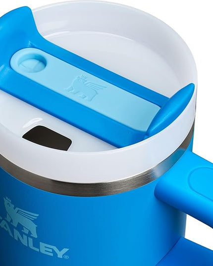 STANLEY Quencher H2.0 Tumbler with Handle and Straw 20 oz | Flowstate 3-Position Lid | Cup Holder Compatible for Travel | Insulated Stainless Steel Cup | BPA-Free | Azure