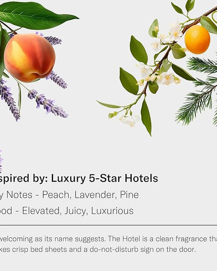 AromaTech The Hotel Aroma Essential Oil Blend: Luxury Hotel Inspired Aromatherapy with Lemon, Lavender, Peach & Pine for Ultrasonic Diffusers & Nebulizers - 4 fl oz, 120 mL