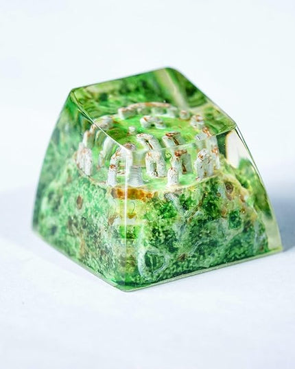 Stonehenge Artisan Keycap R1 SA Profile Custom Ritual Keycaps 1U ESC Handmade Gaming Ritual Resin Key Cap Cherry MX Switch Compatible Mechanical Keyboard Lover Gift