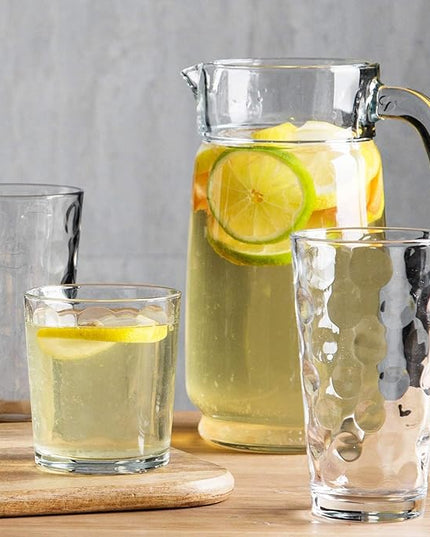 Home Essentials 12-pc Galaxy Glassware - Drinking Glasses, Mixed Drinkware Set. Highball 17 oz. Rock 13 oz. Juice 7 oz. Glass Tumblers