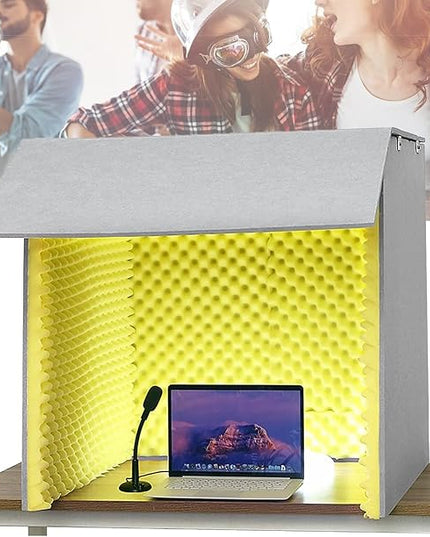 Portable Sound Recording Vocal Booth Box,Desktop Soundproof Cover,Isolation Booth,Sound Absorbing Shield,sound Proof Foam Panels To Filter Vocal,studio Booth,isolation Booth,portable Recording Studio