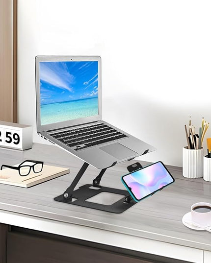 Ywmsfl Foldable Computer Stand Adjustable Tablets Holder Bracket Ergonomic for Laptops Tablets Phones Lightweighted Office Desk with