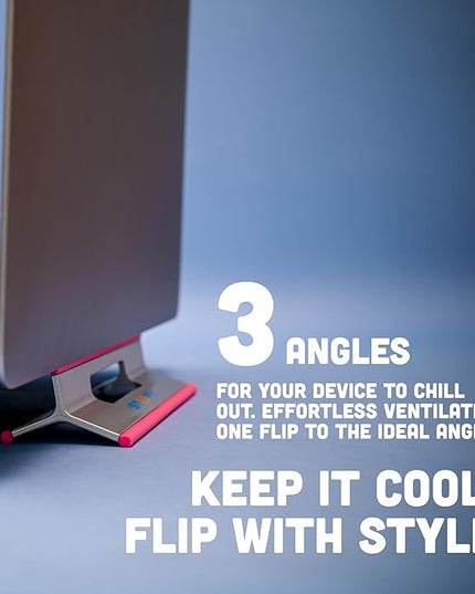 Steepy Portable Laptop Stand for Desk – Adjustable Height, & Portable Laptop Holder – Ergonomic Computer Stand for Cooling & Comfort – Slip-Proof, Sturdy Design – Universal Fit for 13-17 Inch Devices