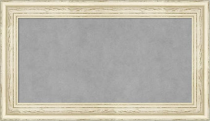 Amanti Art White Framed Magnetic Board 16x28 Small Vision Board for use with Magnets, 100% Metal Sheet to Display Items as Office Decor or for Home Organization in mudroom, Kitchen or Kids Room