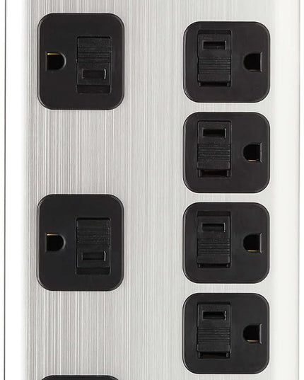Eaton Tripp Lite Series Surge Protector Power Strip with USB Ports, Metal, 8 Outlets, 1 USB-A & 1 USB-C Charging Station, 2100 Joules, 8ft Braided Extension Cord, UL Listed (TLM88USBC)