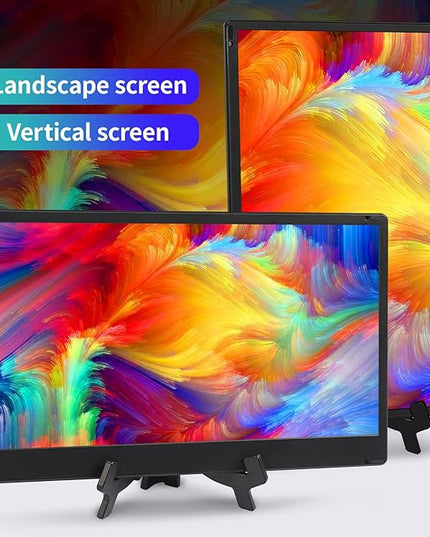 POTTMACEE 14.2" Laptop Screen Extender, 0.17" Ultra-Thin FHD 1080P IPS Portable Monitor for Laptop, Dual Screen Travel Monitor Extender, Plug-Play for Windows/Mac/Chrome, Fit 13”-17.3” Laptops