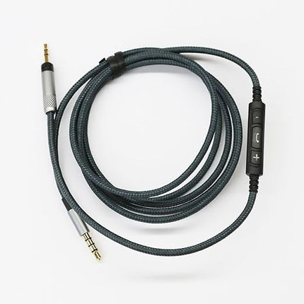 NewFantasia 3.5mm to 2.5mm Male Audio Cable Compatible with Audio Technica ATH-M50x(2.5mm Port), ATH-M40x, ATH-M70x, ATH-M60X Headphone, Remote Volume Mic Compatible with Samsung Galaxy Android Phone