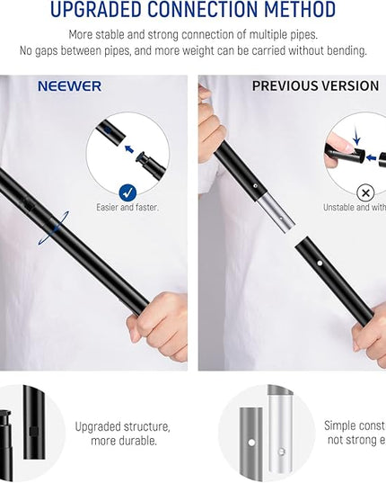 NEEWER 8.5x10ft Adjustable Backdrop Stand Kit, Photography Background Support System with 4 Crossbars, 6 Spring Clamps, 6 Backdrop Clips, 2 Sandbags, and Carrying Bag for Photo Video Party Ceremony