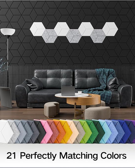 8 Pack Self-Adhesive Acoustic Panels 12" X 10" X 0.4" - Sound Proof Foam Panels for Walls with High Density, Y-Lined Design, Flame Resistant, Absorb Noise and Eliminate Echoes(White)