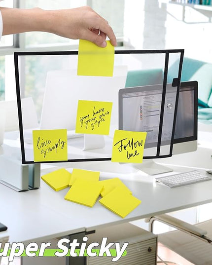 60Pack Yellow Sticky Notes 3x3, Yellow Sticky Pads, Self-Stick Pads,Self-Stick Pads 75 Sheets/Pad, Easy to Post for Teacher Student School Office Meeting Blank Desk Pads,Total 4500 Sheets