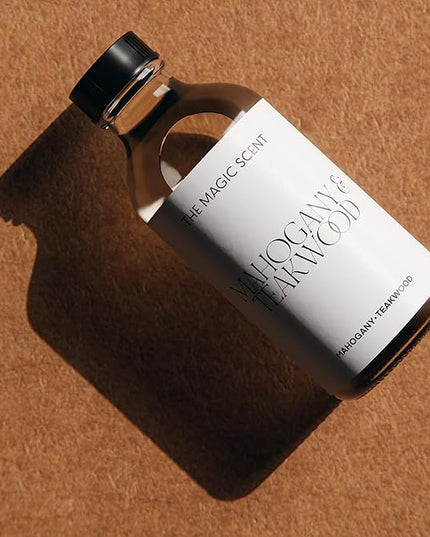 The Magic Scent Mahogany & Teakwood Diffuser Oil - Hotel & Home Luxury Scents Inspired by Abercrombie & Fitch - Diffuser Oil Scents for Home Designed for Use in All Diffusers - 16.9 fl oz, 500 mL