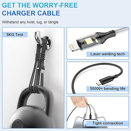 iPhone Charging Cable 5m,MFi Certified long16ft Original Lightning to USB Cable High Fast/Data Sync Charging Cable Lead for iPhone 14 13 12 11 XS XR X 8 7 6 SE Pad
