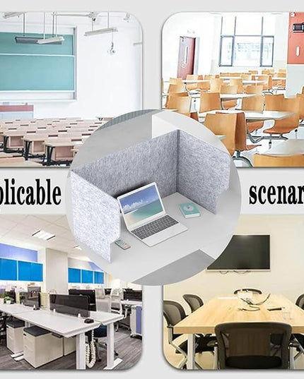 Acoustic Desk Divider Portable Soundproof Partition 2Pack Foldable Privacy Panels for Desks Ideal Office Classroom School Use Customizable Noise Reduction