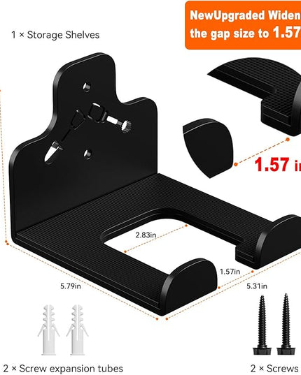 Garage Organization Storage Trimmer Rack, Garden Power Tool Hanger for Grass Trimmer, Hedge Trimmer, Garden Tools, Heavy Duty Weed Whackers Holder Wall Mounted Tool Organizer, 4 Packs