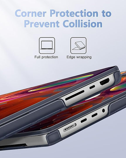 May Chen Case for MacBook Pro 14 inch, Models A2442 A2779 A2918 A2992 A3401 A3185 A3112 A3434, M1 M2 M3 M4 M5 Chip (2021-2025 Release), Plastic Hard Shell Case with Keyboard Cover, Astronaut