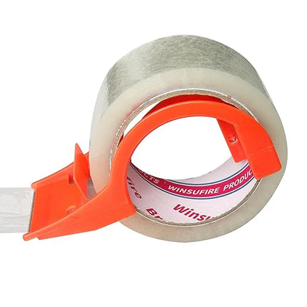 WINSUFIRE Heavy Duty Packing Tape for Shipping, Scotch Tape,Total 390Y, 1.88 inch x 65 Yards,6 Pack Clear Packing Tape, Scotch Packaging Tape with Dispenser