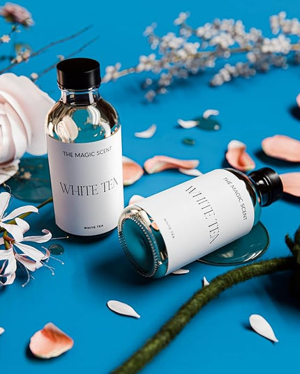 The Magic Scent White Tea Diffuser Oil - Hotel & Home Luxury Scents - Diffuser Oil Scents for Home Designed for Use in All Diffusers - 16.9 fl oz, 500 mL