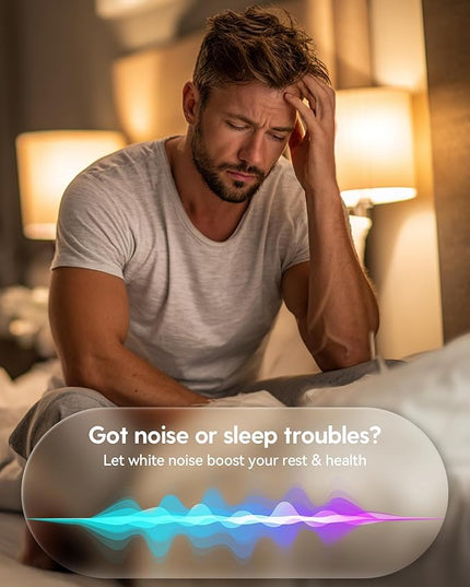 Babelio White Noise Sound Machine (Pocket Mini Pro) | 1000mAh Large Battery, 25 Non-looping Sounds for Adults, Kids & Babies, Timer, Memory Function, Pocket-Sized & Travel Essentials, White