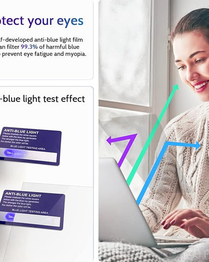 Peslv 3-Pack Anti Blue Light Screen Protector for MacBook Pro 16 Inch(2021-2025, M1, M2, M3, M4), 16.2" Mac Laptop Glare Filter Uv Blocker Shield Cover Eye Protection Film