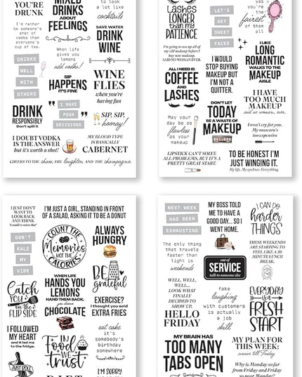 There is a Quote for That – Funny, Witty & Inspirational Planner Sticker Book for Adults – Bold Typography Stickers for Journals, Scrapbooks, and Bullet Planning