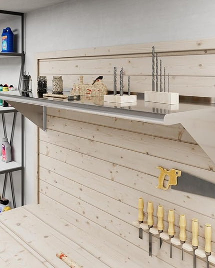 AmGood 60" Long X 18" Deep Stainless Steel Wall Shelf | NSF | Appliance & Equipment Metal Shelving | Kitchen, Restaurant, Garage, Laundry, Utility Room