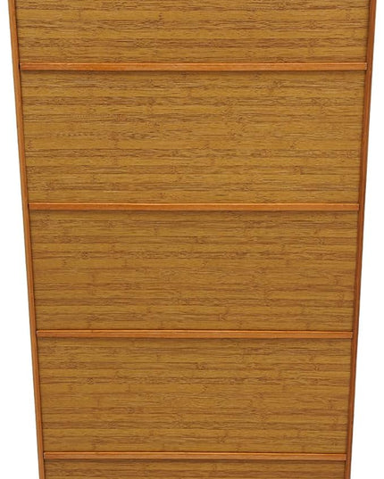 11 Tier Shoe Storage Cabinet, Bamboo Shoe Storage Cabinet Tall, Free Standing Shoe Racks Organizer with Cover, Multi Tier Vertical Shoe Rack Organizer for Entryway Office Living Room