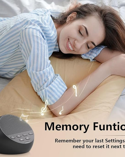 Portable Rechargeable Sound Machine White Noise Machine with 30 Soothing Sounds for Baby Kids Adults 32-Level Vol 4 Timer Brown Noise Sleep Sound Machine for Travel Office Privacy Home