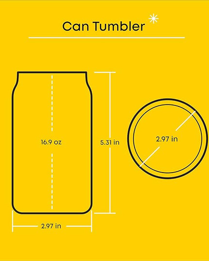 JoyJolt Star Wars Now Playing Collection Tumblers, 16.9oz Classic Can Shape Glass Tumbler Set of 4 w/Glass Straws