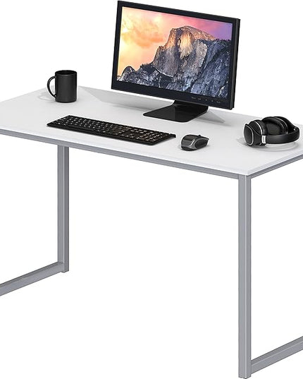 SHW Mission 40-Inch Home Office Computer Desk, White