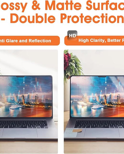BSPROTE Magnetic Laptop Privacy Screen 14 Inch 16:10 Display- Removable Anti-Glare Blue Light Filter, Computer Privacy Screen Shield, Not for 14'' Laptops with 16:9 Resolution