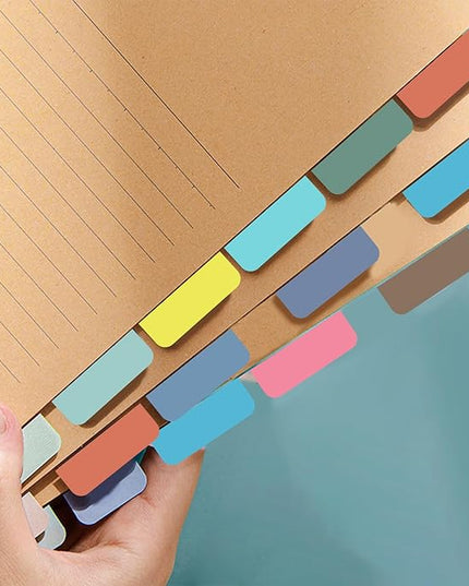 240Pcs Colored Index Tab 1.8"x1" Large Book Sticky Tabs 12 Colors Repositionable Page Tabs Flags Page Markers Labels for Notebooks, Filing, Classification